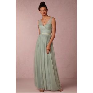 BHLDN Fleur Dress in sold out color Sea Glass